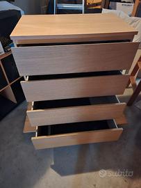 MALM Cassettiera - rovere