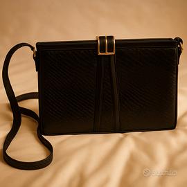 Borsa Vintage in pelle effetto pitone 