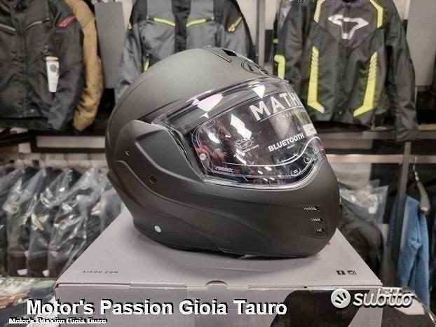 AIROH CASCO INTEGRALE MATHISSE COLOR BLACK MATT S : : Auto e Moto