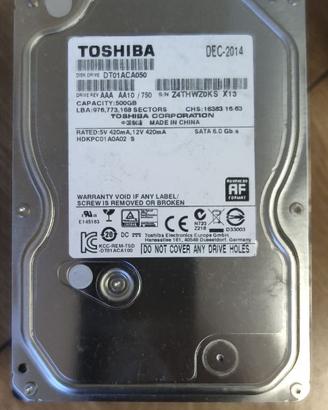 Hard Disk Toshiba 500 GB