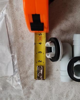 Raccordo a gomito in pvc per Condizionatore 