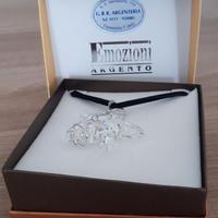 Collanina con stella marina e particolare argento