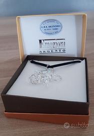 Collanina con stella marina e particolare argento