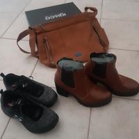 scarpe (n° 36) e borsa di marca