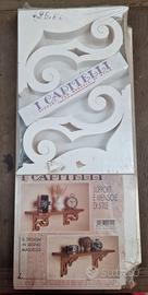 mensola con reggimensola in legno