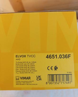 telecamera AHD 4K Vimar 