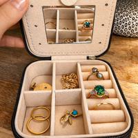 Porta gioielli da casa e viaggio con specchio NEW