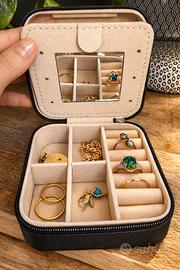 Porta gioielli da casa e viaggio con specchio NEW