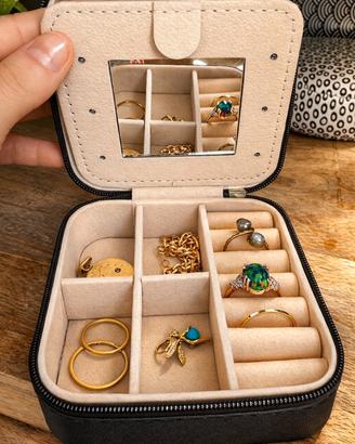 Porta gioielli da casa e viaggio con specchio NEW