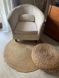 Poltrona pouf tappeto