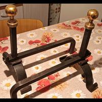 Alari per camino + attrezzi 