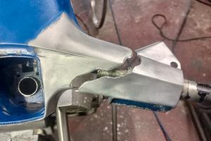 manubrio vespa saldature riparazione ripristino 