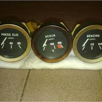 Strumentini auto epoca olio, acqua e benzina