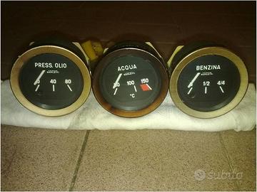 Strumentini auto epoca olio, acqua e benzina