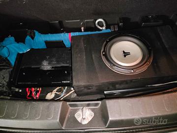 subwoofer JL + amplificatore kenwood