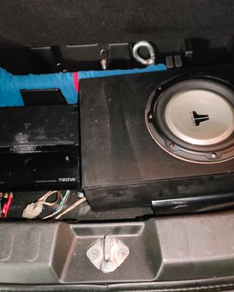 subwoofer JL + amplificatore kenwood