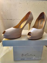 Scarpa elegante beige in pelle nr. 40