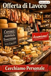 banconiere/addetto al banco formaggi e salumi 
