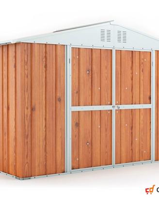 Box in lamiera zincata 327x155 cm fin legno