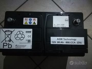 Batteria 80Ah 800A AGM Exide