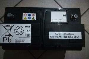 Batteria 80Ah 800A AGM Exide