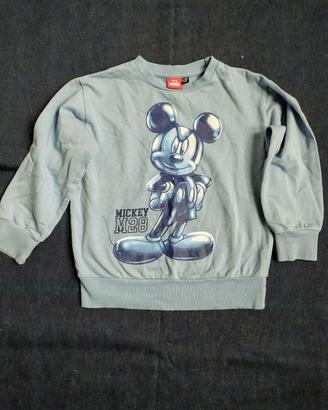 Felpa bimbo/a Mickey Mouse Disney mis.5/6 cotone