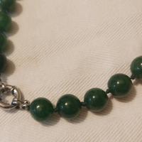 Collana  in vetro verde smeraldo