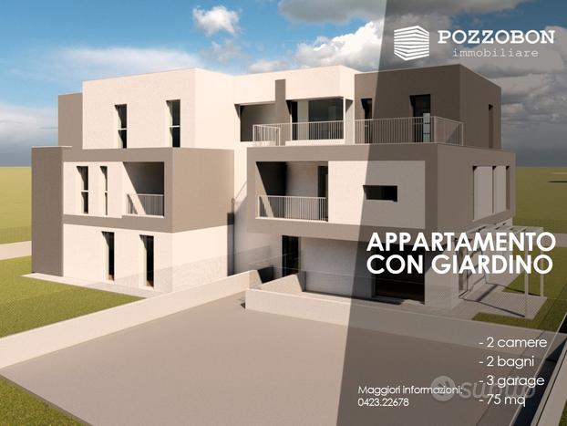 Montebelluna - Appartamento due camere giardino