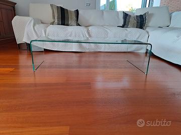 Tavolino da salotto in vetro extra trasparente