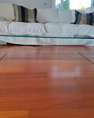 Tavolino da salotto in vetro extra trasparente