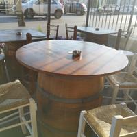 Botte barrique base tavolo snack esterno interno
