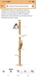 albero tiragraffi a soffitto, arriva fino a 3m