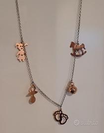 Collana attesa babè femmina con chiama angeli