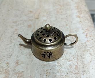 Porta incenso vintage piccolissima teiera cinese 