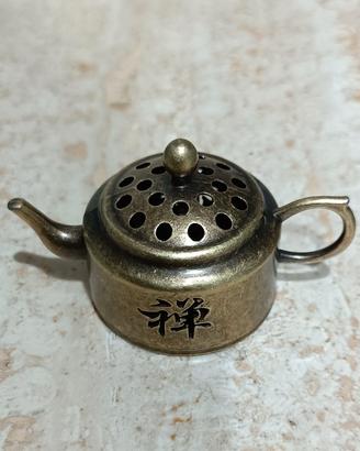 Porta incenso vintage piccolissima teiera cinese 