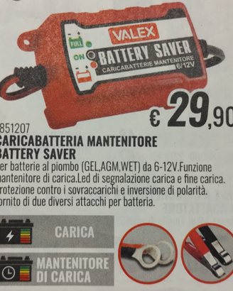 Caricabatterie e mantenitore di carica