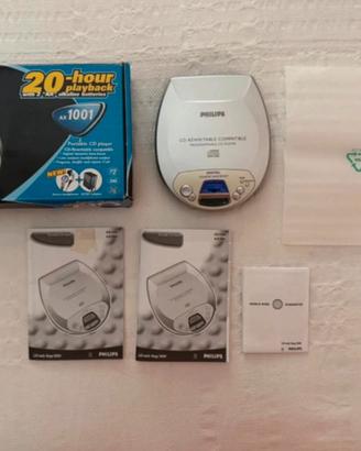 Lettore CD Portatile Vintage Philips AX1001/00
