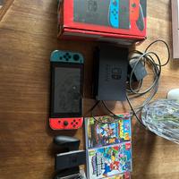 Nintendo switch + accessori + Super mario Odissey