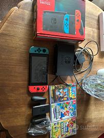 Nintendo switch + accessori + Super mario Odissey