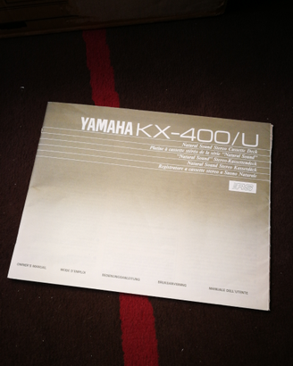 Yamaha KX-400/U registratore tape cassette manuale