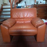 poltrona pelle vintage 