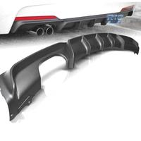 DIFFUSORE BMW F30 F31 LOOK M PERFORMANCE NERO OPAC