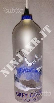 Lampadario da Bottiglia Magnum Vodka Grey Goose