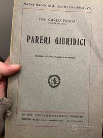Carlo fadda pareri giuridici utet vintage 1915