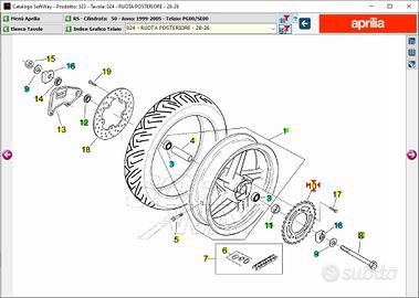 Corona Aprilia RS 50 AP8207076