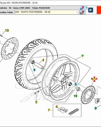 Corona Aprilia RS 50 AP8207076