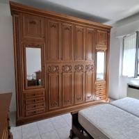 Set arredo antico in legno camera da letto