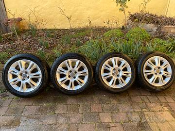 4 Cerchi in lega Opel 4 fori + gomme 195/55/R16