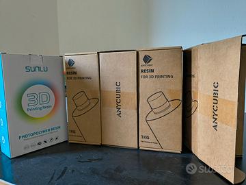 Flaconi di resina per stampante 3d