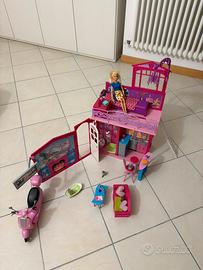 Casa Barbie Ripieghevole Con Vespa
